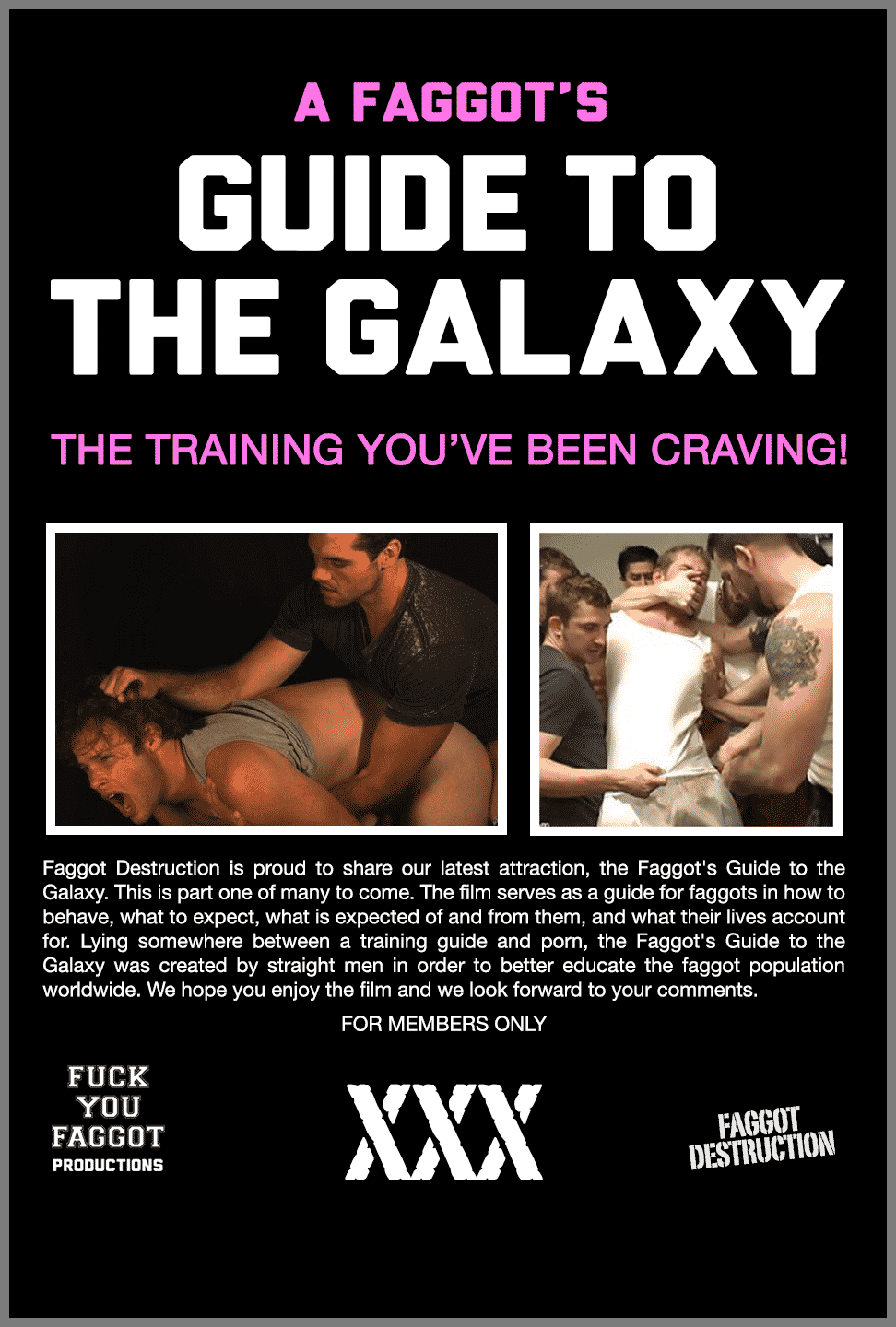 Banned by Vimeo: A Faggot’s Guide to the Galaxy